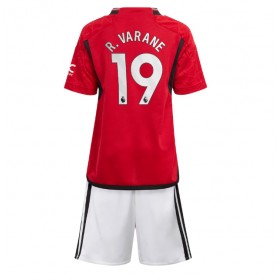 Manchester United Raphael Varane #19 Hemmakläder Barn 2023-24 Kortärmad (+ Korta byxor)